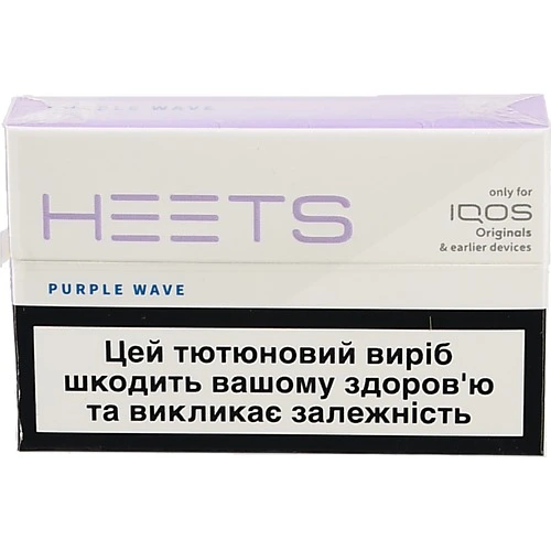 Виріб тютюновмісний для електричного нагрівання з ментолом Purple Wawe Heets 20шт