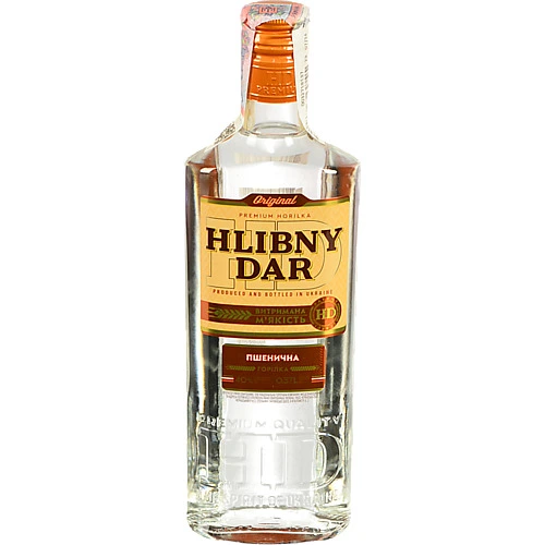 Горілка Хлібний Дар 0.37л пшенична