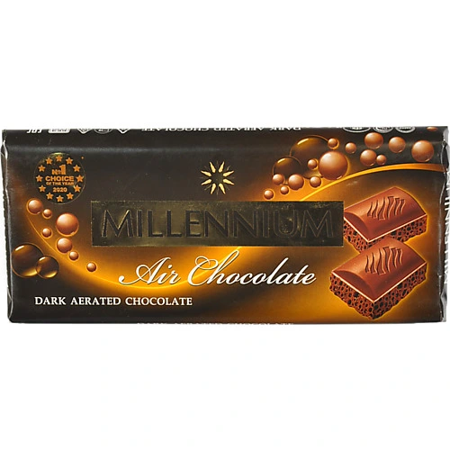 Шоколад ніжно-гіркий пористий Millennium м/у 85г