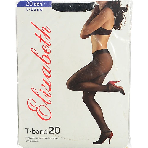 Колготи Elizabeth t - band черн 20 s4
