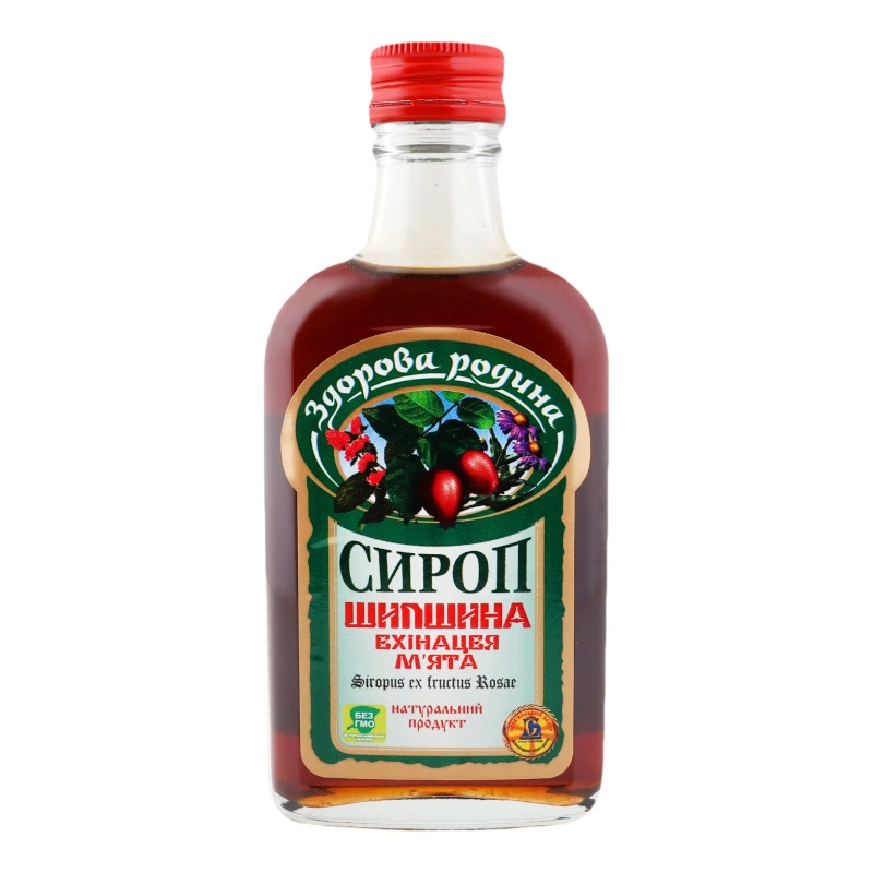 Сироп Шипшина ехінацея м'ята Здорова родина с/пл 0.2л