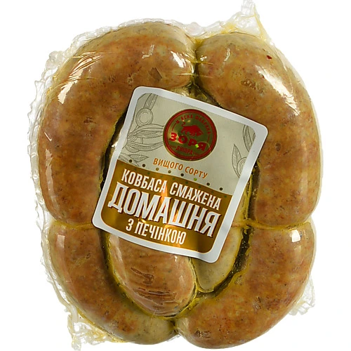 Ковбаса Зоря домашня смажена з печінкою