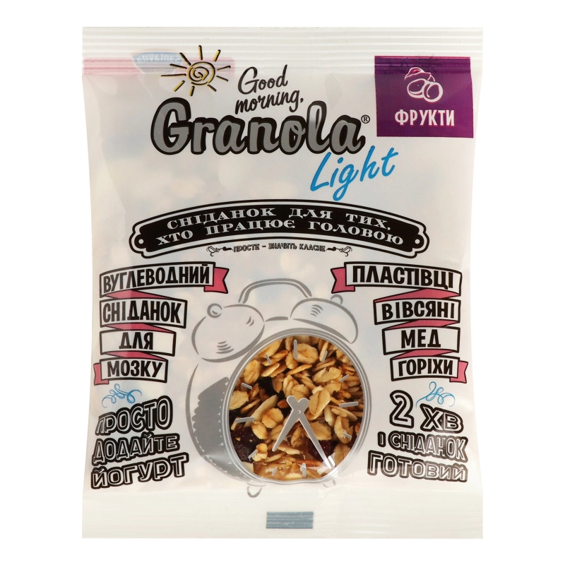 Гранола Фрукти Light Good morning, Granola м/у 55г
