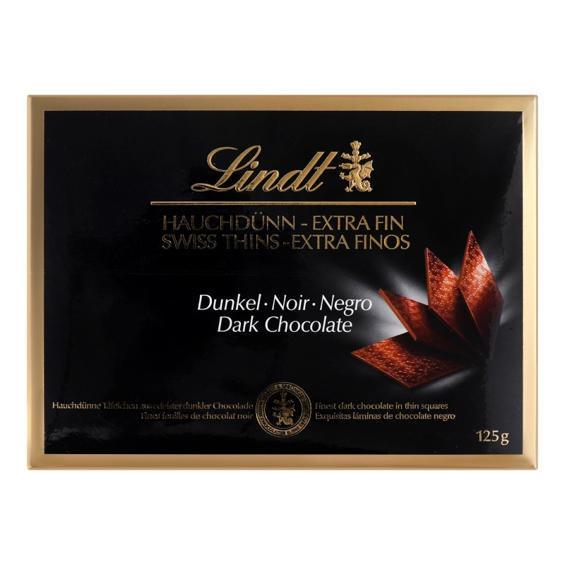 Шоколад чорний Swiss Thins Lindt к/у 125г