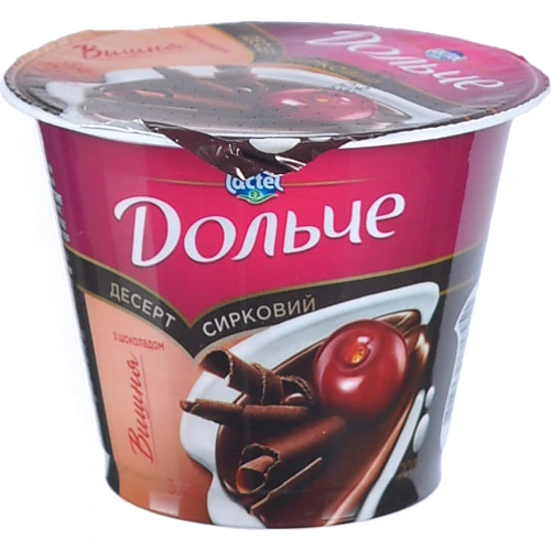 Десерт Дольче 200г 3.4% вишня глазур