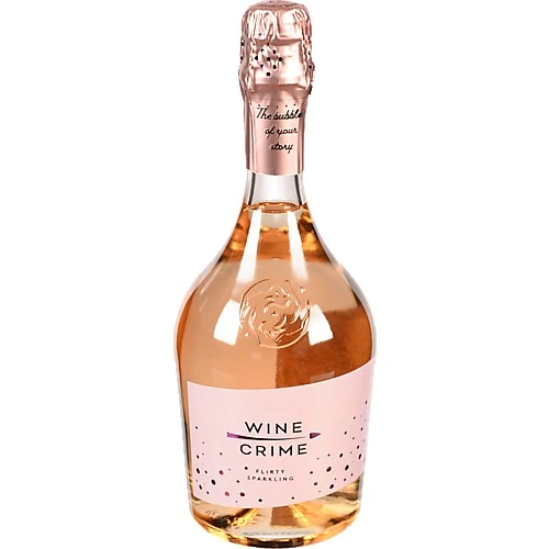Вино ігристе 0.75л 7% рожеве солодке Wine Crime