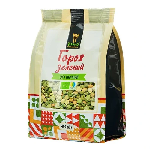 Горох Екород 400г зелений органічний