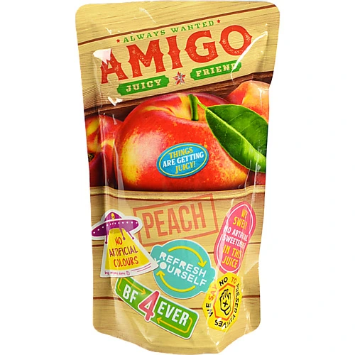 Напій безалкогольний негазований пастеризований Персик Amigo 200мл