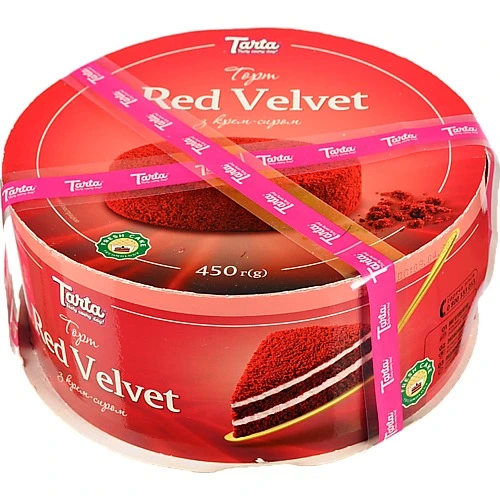 Торт бісквітний Red Velvet Tarta к/у 450г