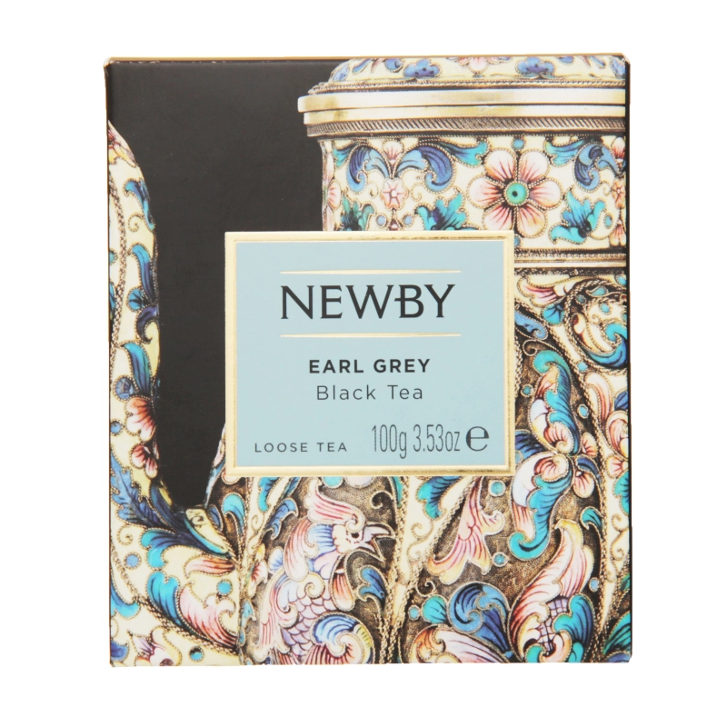 Чай чорний листовий з бергамотом Earl Grey Newby к/у 100г
