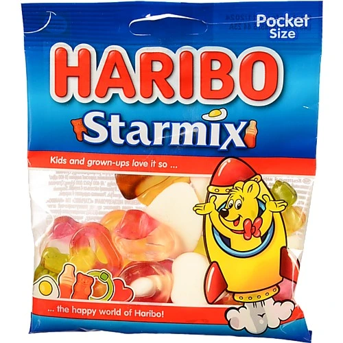 Цукерки желейні неглазуровані Starmix Haribo м/у 80г