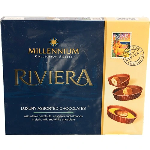 Цукерки шоколадні асорті Riviera Millennium к/у 125г