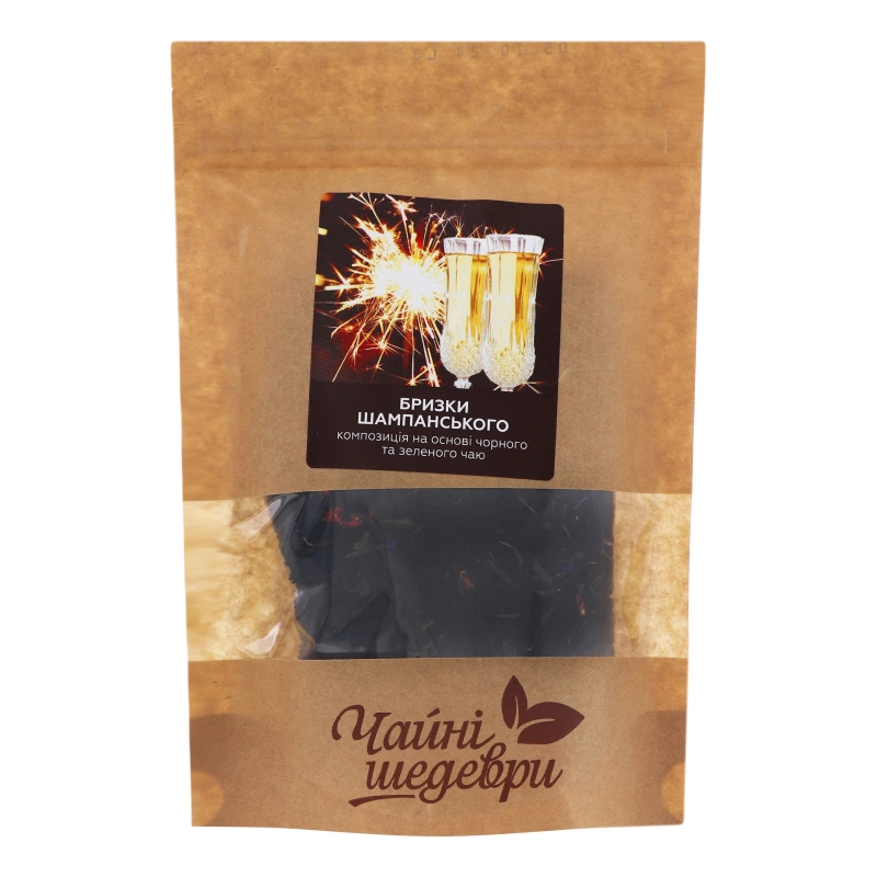 Композиція на основі чорного чаю Бризки шампанського Чайні шедеври д/п 60г