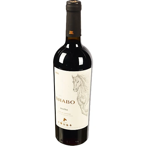 Вино Шабо 0.75л Мерло червоне сухе