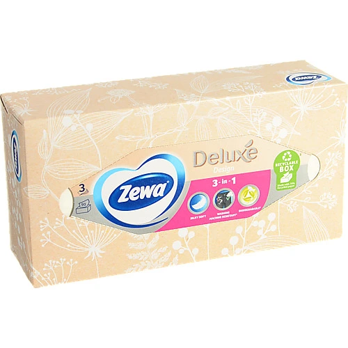 Серветки паперові 3-х шарові Deluxe Desing Zewa 90шт