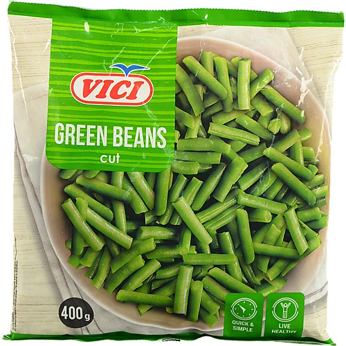Квасоля спаржева різана швидкозаморожена Vici м/у 400г