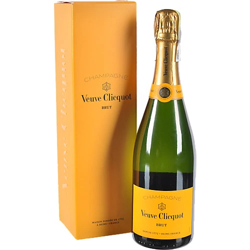Шампанське Veuve Clicquot Yellow Label Brut 0.75л у подарунковій коробці