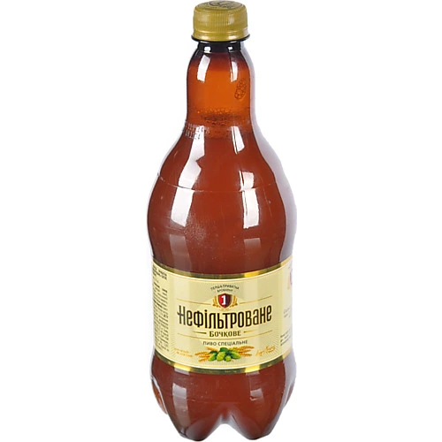 Пиво Перша приватна броварня Нефільтроване Бочкове 900мл