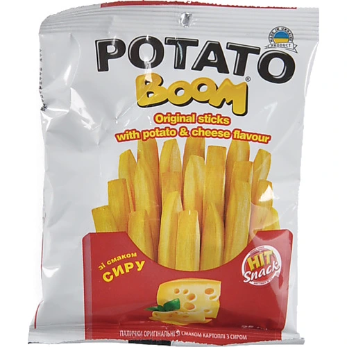 Палички оригінальні зі смаком картоплі з cиром Potato boom м/у 25г