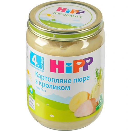 Пюре HiPP 190г картопля з кроликом