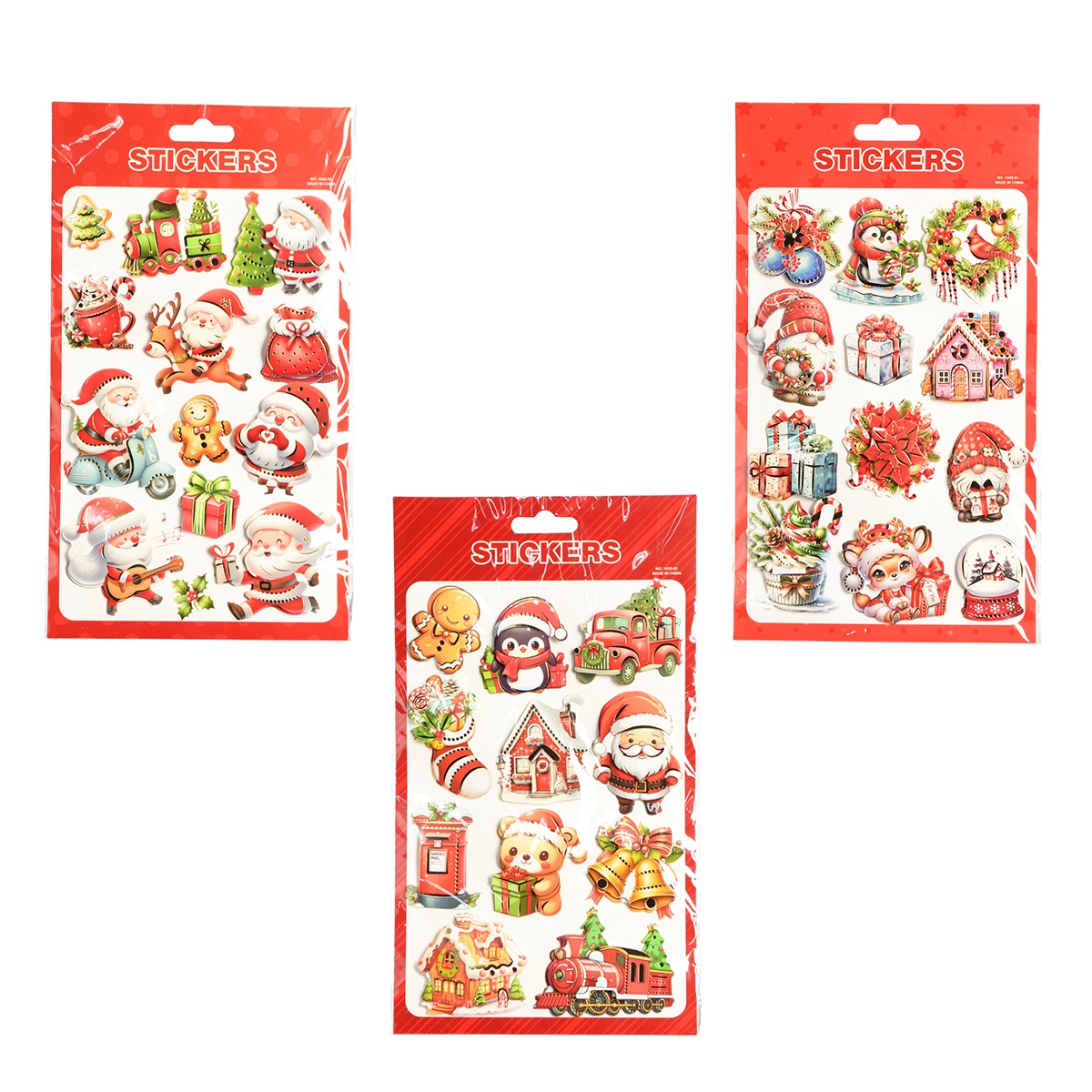 Декор новорічний стікер 1425см