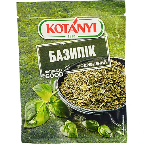 Базилік сушений молотий Kotanyi м'яка упаковка 9г