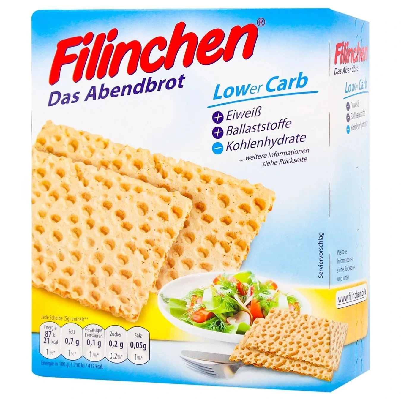 Хлібці Filinchen з низьким вмістом вуглеводів, 100 г