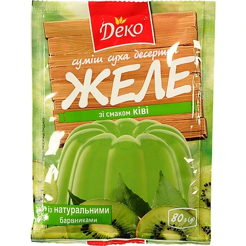 Желе зі смаком ківі Деко м/у 80г