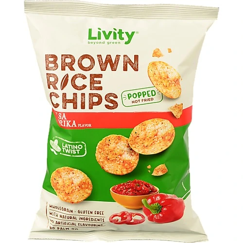 Чипси рисові цільнозернові Паприка B.Yond 60г