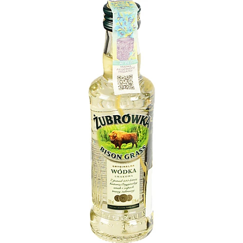 Горілка Zubrowka Bison Grass 0.2л 37.5%