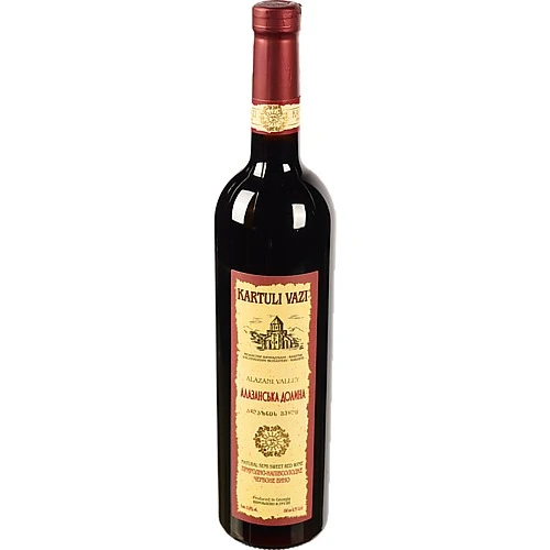 Вино Kartuli Vazi 0.75л Алазанська долина напівсолодке червоне