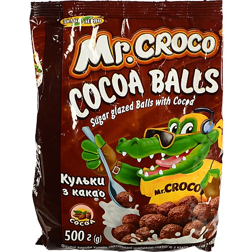 Сухі сніданки Cacao Balls Mr.Croco 500г