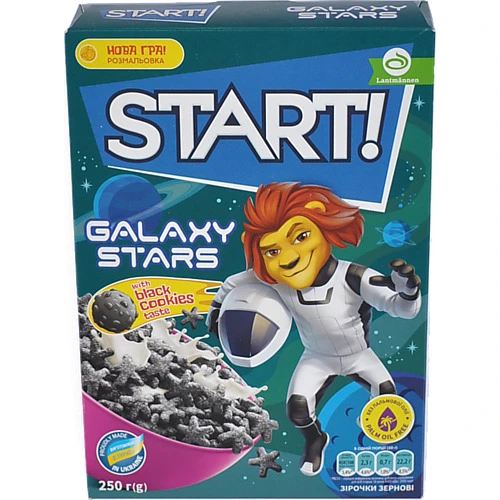 Сніданки сухі зернові Galaxy stars Start! к/у 250г