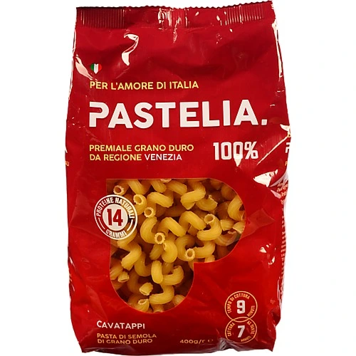 Макарони Pastelia Cavatappi з твердих сортів пшениці 400г