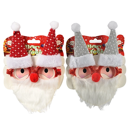 Окуляри карнавальні Новий Рік вязаний Капелюх