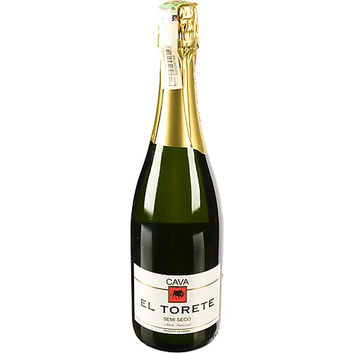 Вино ігристе El Torete 0.75л біле напівсухе 11.5%