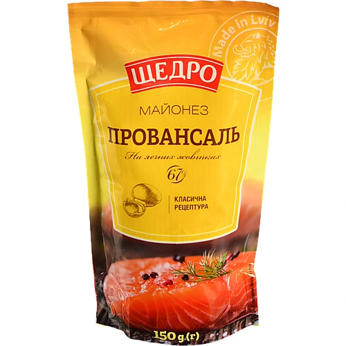 Майонез 67% Провансаль Щедро д/п 150г