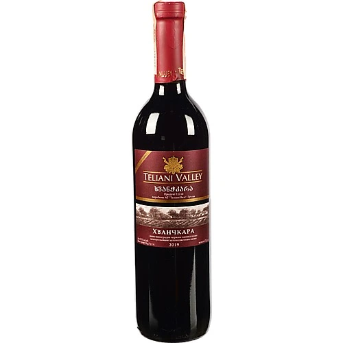 Вино Теліані Велі 0.75л хванчакара н.солодке червоне