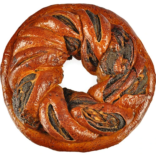 Калач 700г з вишуканою начинкою волоського горіха та відбірного маку власне вир-во