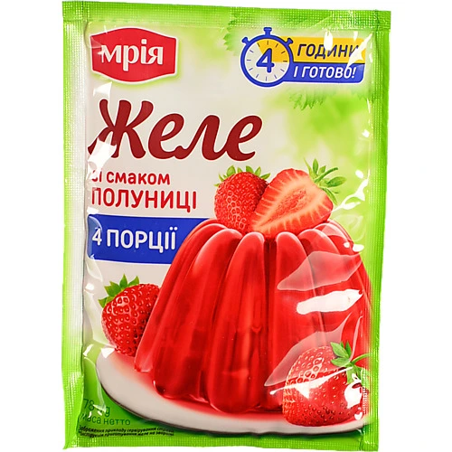 Желе зі смаком полуниці Мрія м/у 78г