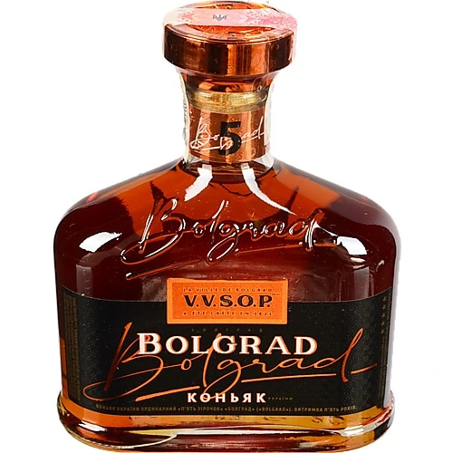 Коньяк Bolgrad 0.5л Український ординарний 5 зірочок