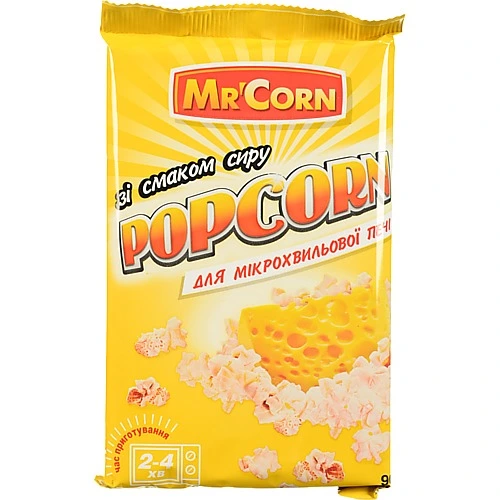 Попкорн зі смаком сиру для НВЧ Mc'Corn 90г