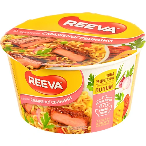 Локшина швидкого приготування зі смаком смаженої свинини Reeva 75г
