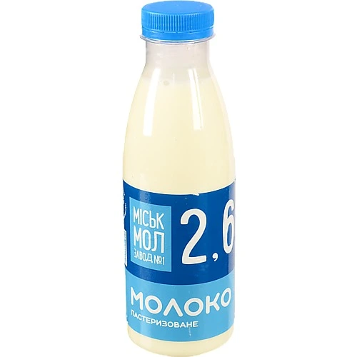 Молоко 2.6% пастеризоване Міськмолзавод 1 500 мл