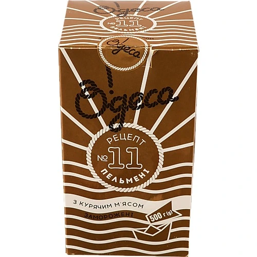 Пельмені з курячим м'ясом Рецепт 11 О!деса к/у 500г