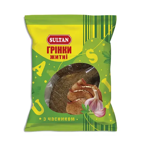 Гренки Sultan 80г житні часник