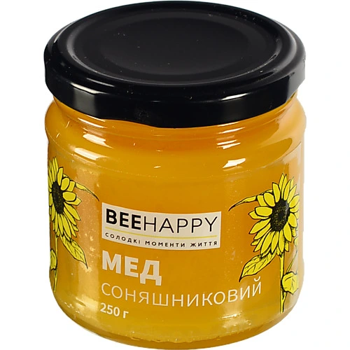 Мед BeeHap 250г соняшник