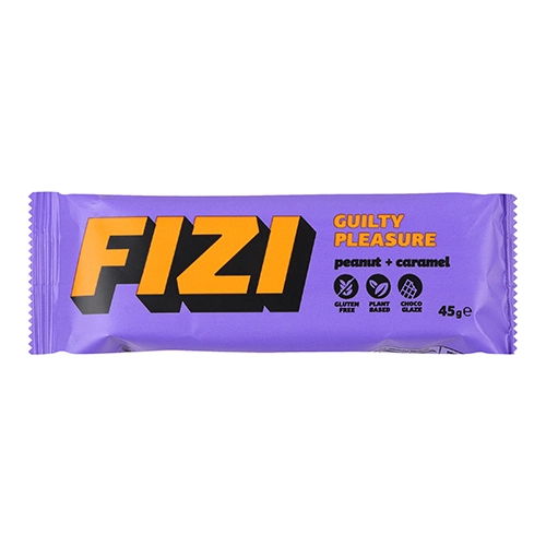 Батончик Fizi Peanut+Caramel у шоколадній глазурі, 45 г