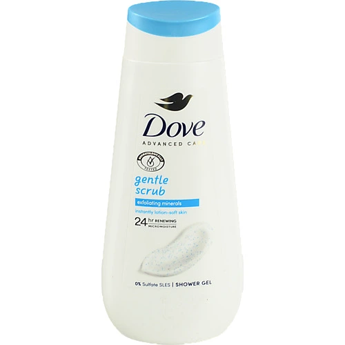 Гель для душу Exfoliating minerals Gentle scrub Dove 225мл