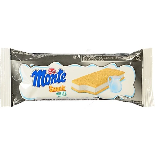 Тістечко з вершковим наповненням молока Snack White Monte м/у 29г